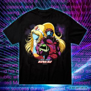 Women T-shirt Heavy Metal Band Oversized T-shirts DAFT PUNK and Leiji Matsumoto Print Short Sleeve Rock Punk Female Male Clothes