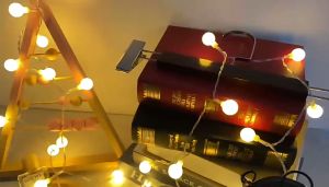 Dây Đèn LED Hình Ngôi Sao Trang Trí Giáng Sinh Noel Lễ Tết Màu Vàng Ấm