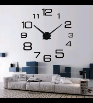 Jam dinding tempel DIY analog 3D / Jam dinding super jumbo