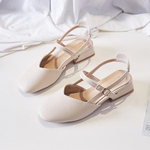 IELGY baotou sandals womens Korean version all-match chunky heel sandals