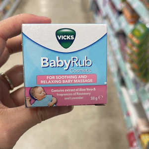 ✿Stock UK Vicks Baby Rub Baby Soothing Cough Nose 50g Maternal Mint Cream☛