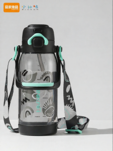 Large Capacity Straw and Direct Drink Water Bottle for Students