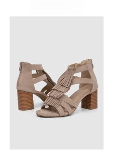 Metsu รองเท้าส้นสูงสายรัดตัวสไตล์โรมัน ผู้หญิง รองเท้าแตะ ฤดูร้อน กลับวินเทจ ซิป รองเท้าส้นหนาแบบมีฝาปิดขนาดใหญ่