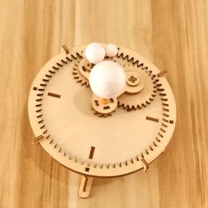DIY Earth Moon Sun Rotation Model Technologia Science Toys Experimental Tool STEM Kit Learning Educational Wooden Puzzle Games DIY Solar System Model Kit with 9 Planets Astronomy Science Education Toy 3D Planet Model Learning Activity Toy Set