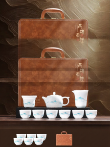 SHANGYANFANG | Luxurious Jade Style Ceramic Tea Set