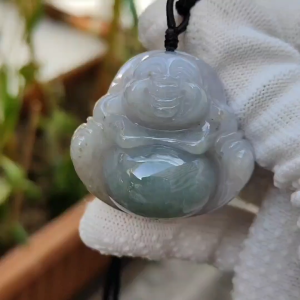 🌀 Natural Jadeite Earth Guardian Pendant | 五行土旺·紫微天机赋能 (Sku: pendant439)