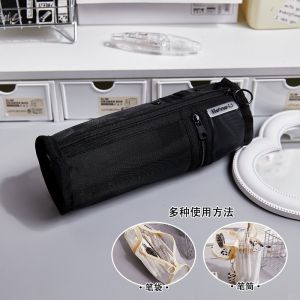 Large Capacity Portable Stand up Makeup Brush Storage Bag Pen Case Durable Organizer Bag Detachable Pencil Holder Cosmetic Tool