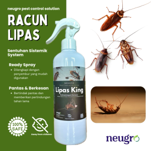Spray Lipas Neugro LIPAS KING Spray (500ml) Semburan Lipas Racun Lipas Cockroach Killer Ubat Lipas