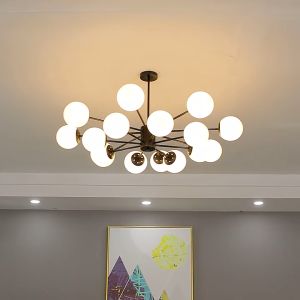 YHLAMP Modern Design Chandelier Ceiling Light Sala Nordic Chandelier Living Room Dining Room Bedroom Creative Personality Modern Simple And Generous Household Light Luxury Magic Bean Lamps