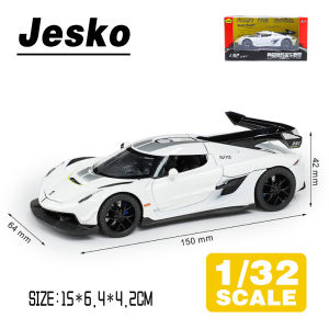 LEO 1:32 Koenigsegg Jesko Diecast โมเดล รถอัลลอยด์รถยนต์ของเล่นคอลเลกชันของขวัญสําหรับเด็กชายสาว ของเล่นเด็ก