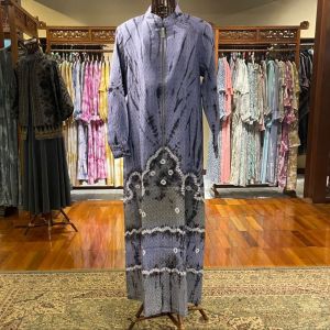 Abaya Zipper Viscos by Dian Pelangi LIMITED EDITION Busana Muslim Baju Maxi Dress Gamis Kaftan Gaun Outfit Pesta Pernikahan Kondangan Lebaran Casual Formal Wanita Hijaber Korea Cantik Anggun Modis Modern Elegan Mewah Model Arabian Terbaru Motif Jumputan