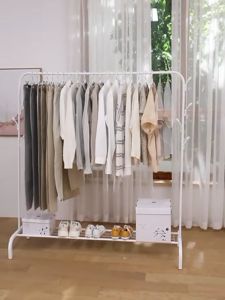 ราวเเขวนผ้า ที่ตากผ้าแบบมีตะขอ เลือกได้ 2 หรือ 8 ตัว แข็งแรงทนทาน สำหรับคอนโดและบ้าน พร้อมส่ง