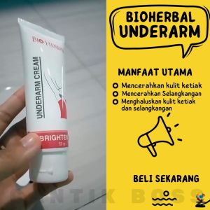 Bio Herbal Underarm Cream Pemutih Mengencangkan Kulit Ketiak Selangkangan Dan Lipatan