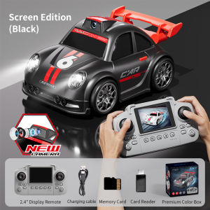 Mini Cartoon Remote Control Car with Camera Screen Racing Vehicle Drift Interactive Toy Electric Music Cars Toys for Kids Gifts