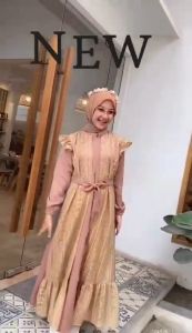 Fahreen Kids Crinkle Mix: Baju Gamis Anak Tanggung Viral