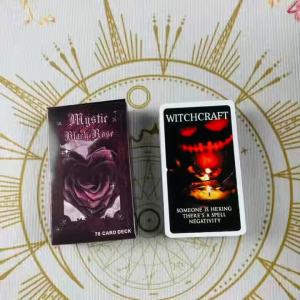 Bộ Bài Tarot Mystic Black Rose Oracle - 78 Lá Bài Từ Khóa Tình Yêu Ngọn Lửa Đôi Công Việc Chữa Lành Bóng Tối Bài Tarot Độc Đáo Dành Cho Người Từ 14 Tuổi Trở Lên