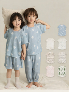 YOEHYAUL | Soft Breathable Mosquito-Repellent Girls Home Wear Set