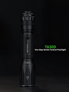 FL025 NEXTORCH TA30D Tactical Flashlight 2200 Lumens/ Rechargeable Flashlight with 5 Modes & Strobe & Ring