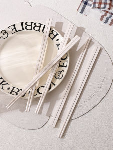 Cream Style Alloy Chopsticks Minimalist Good-looking Moving into the New House Chopsticks For Home High-Grade Antibacterial and Mildewproof Non Slip High Temperature Resistance