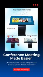 Interactive Touchscreen Kiosk - 55 inch I Integrated Windows OS I Multi-Touchpoint I Wireless Presentation I Ready to connect to external Web Cam