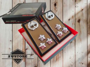 TANDA PNS LAMPUNG MIKA KILAP LIS BORDIR HITAM 3A 3B 3C 3D PREMIUM