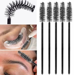 50PCS Disposable Eyebrow Makeup Brushes Soft Grafted Eyelashes Eyebrow Perm Mascara Comb Brush Brow Beauty Tool Accessories