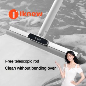 I know Rotatable Extendable Floor Squeegee - Home Bathroom Glass Water Scraper