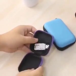 Pouch Headset Aksesoris: Tempat Headset Koin, Mini, Motif & Polos