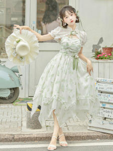 Original Bellflower Spring Elegant Princess Short Sleeve Daily Dress Lolita Sweet Fairy Tale Style Dress for Young Girls