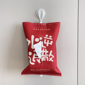 Cute Living Room Tissue Box Hanging Cord Fabric Drawer Car Creative Home Use Napkin Box Cover Chinese Style Handmade Item