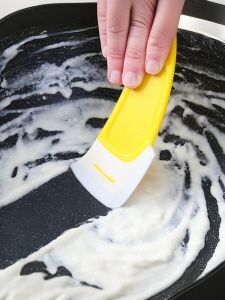 ไม้พายซิลิโคนขนาดใหญ่เครื่องมือห้องครัวทนอุณหภูมิสูง < Ne1> ผสมเค้กกวนพลั่วเบเกอรี่เครื่องมือคราบน้ํามันพลั่ว