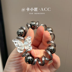 Dây Buộc Tóc Bướm Đá Rhinestone Cao Cấp Đàn Hồi Cao Phụ Kiện Tóc Nữ Dây Buộc Tóc Đuôi Ngựa Dây Buộc Tóc Phụ Kiện Tóc Dây Buộc Tóc