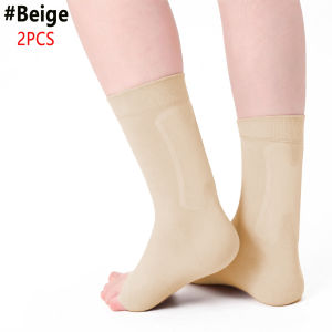 1PCS Heel & Ankle Protection Sleeve with H-Shaped SEBS Gel Cushion Compression Ankle Sock for Heel Pain & Sports Recovery