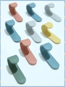 DiyHomeIpoh (6 PCS) J Shape Mini Wall Hook Multifunction Plastic Hanging Hook Household Strong Punch-Free Seamless Kitchen Hanger