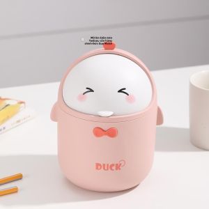 gumahus | Thùng Rác Nhỏ Thiết Kế Hình Hoạt Hình Có Nắp