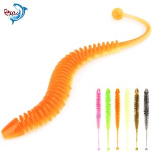 Gỗ Hồng Sắc Mềm Giun Mồi Câu Cá Bộ 4.7Cm/6.2Cm/8.2Cm Chậm Đánh Chìm Mồi Nhân Tạo Cho Cá Hồi Bass Cá Rô Thả Bắn Wobbler