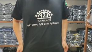KAOS TSHIRT BAJU DISTRO DJI WA LOE 1 2 3