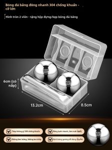 BANSU | Đá Băng Tái Sử Dụng Làm Lạnh Nhanh 316 Thép Không Gỉ cho Whiskey