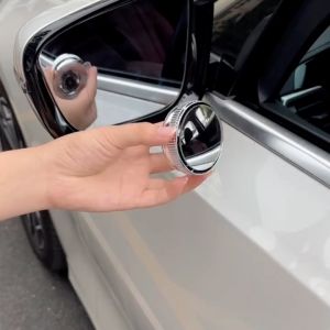 Car Rearview HD Adjustable Round Convex Mirror Blind Spot Auto Rearview 360 Degree Wide Angle Vehicle Parking Mirrors汽车后视镜