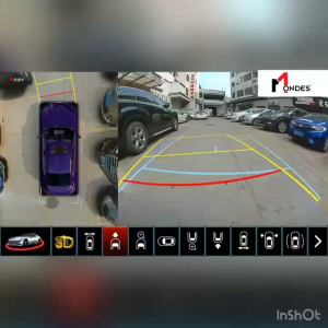 (MADE IN KOREA) Mondes 3D WDR AHD-1080P BLUE-RAY 360° PANORAMIC 360 CAMERA For CAR Android Player