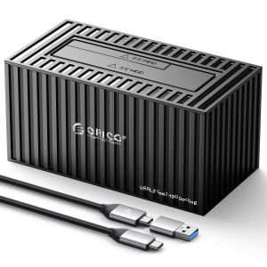 ORICO 3.5/2.5 SATA HDD/SSD Type-C 10Gbps External Hard Drive Docking Station Aluminum Enclosure with 12V Power