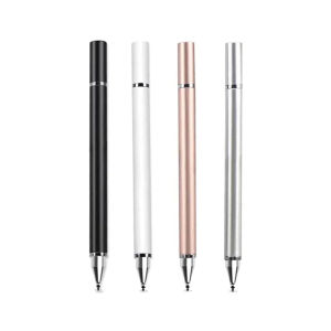Bút Cảm Ứng Kim Loại 2 Trong 1 Dành Cho iPad iPhone iOS & Android Di Động 4 Màu Tùy Chọn Dùng Để Viết Vẽ Ghi Chú