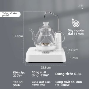 Kamjove | Máy Pha Trà Tự Động Thêm Nước Xịt Hơi Nước