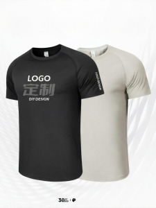 FINDPOWER&FIPO | Custom Logo Printed Dry-fit Short Sleeve Round Neck T-Shirt
