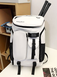 Mens Badminton Bag Lightweight Dual-Shoulder Fitness Sports Backpack Large Capacity Spine Protection Travel Bag