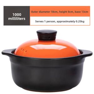Thickened Ceramic Sand Pot Stove Top Compatible Electric Magnetic Stove Home Use Large Capacity Soup And Porridge Cooking Pot