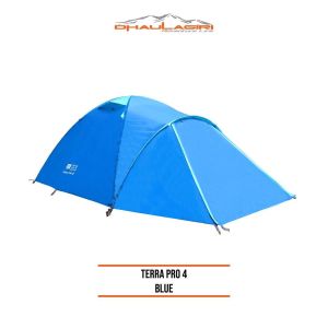 Tenda Terra Pro 4 Tenda Camping Outdoor Tiang Aloy Pu3000 - Abu