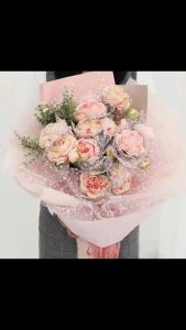 3.6m Snowflake Mesh Wrapping Paper Handmade Diy Flower Paper Rose Snow Dot Gauze Gift Wrapper