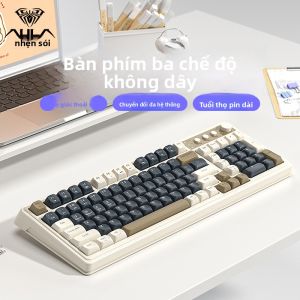 AULA-MOJING | Bàn Phím Cơ Gaming Wolf Spider S99 Tri-mode (2.4G/Bluetooth/Dây) 98 Phím Êm Ái Thiết Kế Nhẹ Đa Năng Cho Gaming & Văn Phòng