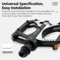 WEST BIKING Dual DU Nylon Bike Pedals Anti Slip Sealed Bearings Bicycle Pedal Wear Resistant Wide Platform Cycling Pedals. 